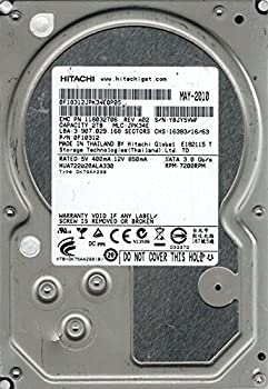 【中古】Hitachi hua722020ala330?P/N : 0?F10312?MLC : jpk34e 2tb