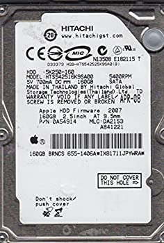 【中古】hts542516?K9sa00、PN 0?a54914、MLC da2153、Hitachi 160?GB SATA 2.5ハードドライブ