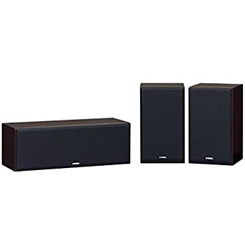 【中古】(未当て嵌める･未開封品)ヤマハ 金棒引き包み ハイレゾ音源相応う (3台1組) ウォルナット NS-P350(MB)