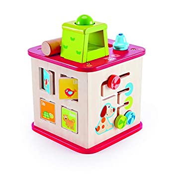 【中古】Hape Kids Pepe \u0026 Friends Wooden Activity Cube and Centre