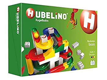 【中古】(非常に良い)Hubelino Marble Run - 123ピース基本組み立てボックス - オリジナル。 ドイツ製。 - 認定済みで受賞歴のある大理石ラン - Duploと100%互換性あ