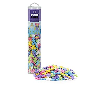 【中古】(非常に良い)Plus-Plus - Construction Building Toy Open Play Tube - 240 Piece - Pastel Colour Mix