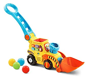 【中古】(未使用･未開封品)VTech Pop-a-Balls Push \u0026 Pop Bulldozer