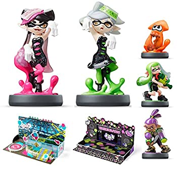 在庫限り 中古 スプラトゥーン Amiibo5種 ジオラマ2種セット シオカラーズセット アオリ ホタル ガール ライムグリーン ボーイ パープル イカ オレw 全国宅配無料 E Compostela Gob Mx