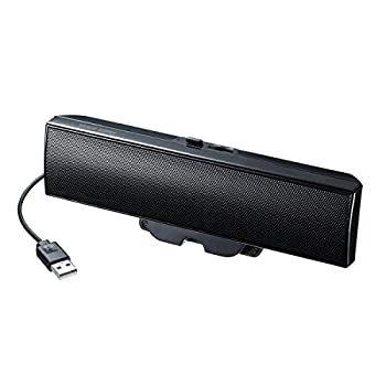 【中古】サンワサプライ MM-SPU17BK USBサウンドバースピーカー