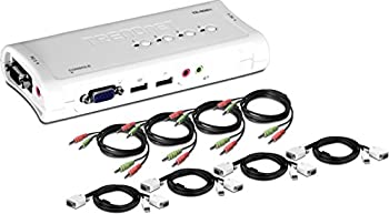 【中古】(非常に良い)4 PORT USB KVM SWITCH KIT