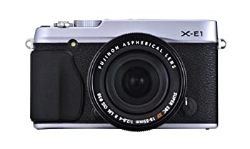 【中古】(非常に良い)FUJIFILM ミラーレス一眼 X-E1 レンズキット シルバー FX-X-E1/XF18-55mmF2.8-4 R Silver