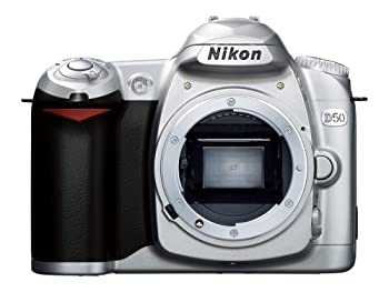 【中古】(人並み外れたに好いたらしい)Nikon D50 しろがね色 デジタル一眼一眼レフ写真機 上半身単体 D50S
