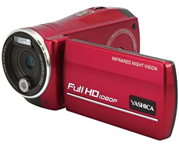 【中古】(非常に良い)YASHICA ナイトビジョン搭載 フルハイビジョンカムコーダー ADV-518HD RD [37933]