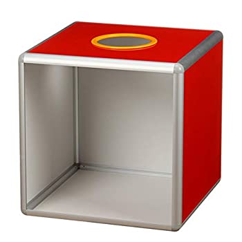 【中古】(未使用･未開封品)(FUPUONE) 抽選箱 抽せんボックス 大中小 投票箱 くじ引き 中が見える 3サイズ 中型 (25cm)
