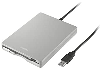 【中古】(人並み外れたに好いたらしい)Logitec USB外付型FD しろがね色