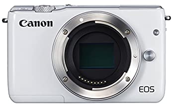 【中古】(非常に良い)Canon ミラーレス一眼カメラ EOS M10 ボディ(ホワイト) EOSM10WH-BODY