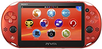 【中古】(非常に良い)PlayStation Vita Wi-Fiモデル メタリック・レッド (PCH-2000ZA26)