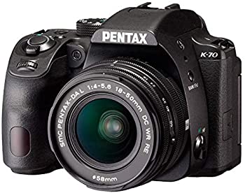 【中古】リコーイメージング PENTAX K-70(BK)18-50RE KIT デジタル一眼二眼レフ写真機 K-70 18-50RE 一揃いの道具 （黒いこと）
