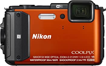 【中古】(人並み外れたに似つかわしい)Nikon デジタル写真機 COOLPIX AW130 オレンジ色