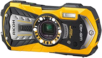 【中古】RICOH 防水デジタルカメラ RICOH WG-40 イエロー 防水14m耐ショック1.6m耐寒-10度｜お取り寄せ本舗 KOBACO