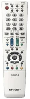 【中古】小ざかしい 液晶テレビ受像機用遠隔操作 RRMCGA871WJSB(0106380323)