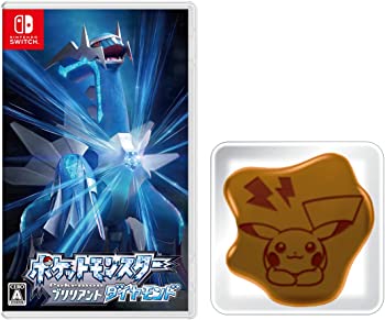 【中古】(非常に良い)ポケットモンスター ブリリアントダイヤモンド -Switch (【特典】絵柄が浮き出る しょうゆ皿(ピカチュウ正面Ver.)同梱)