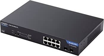 【中古】エレコム スイッチングこしき 8界面 ギガビット PoE役立つこと積み上げる 度合い2 耐熱50度 繰り返し押しとどめる役立つこと EHB-SG2B08-PL
