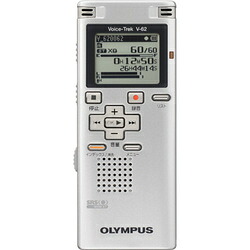 【中古】(人並み外れたに好いたらしい)OLYMPUS 集積回路リコーダー Voice-Trek SLV しろがね色 V-62