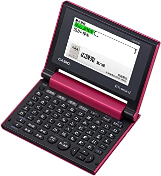 【中古】(非常に良い)CASIO Ex-word 電子辞書 XD-C500RD 広辞苑他全50コンテンツ・50音キー配列・シニア向けコンパクトタイプ・レッド