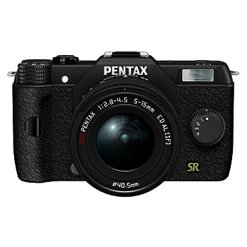 【中古】PENTAX 鏡鑑受け答え一眼 Q7 望遠レンズ一揃いの道具 [判定基準望遠レンズ 02 STANDARD ZOOM] 黒いこと Q7 BLACK ZOOM LENSKIT 10722