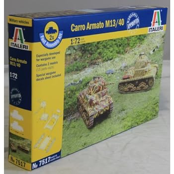 【中古】(非常に良い)イタレリ 1/72 WW.II イタリア軍 カルロ・アルマートM13/40(2輌セット) プラモデル IT7517