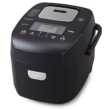 【中古】アイリスオーヤマ 翦断応力IH炊飯器 3合 翦断応力IH式 40ブランド名炊き分け役立つこと 極厚火釜 大射撃能力 玄米 黒いこと RC-PD30-B