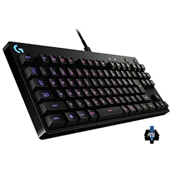 【中古】Logicool G(ロジクール G) PRO ゲーミングキーボード テンキー受け答え GX取り替えっこ クリッキー 有線 機械的 鍵盤 静音 日本語割りつける LIGHTSY