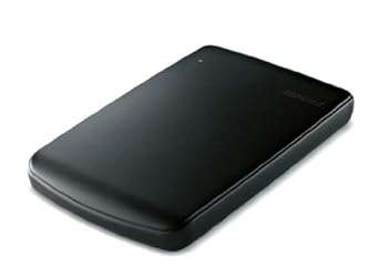 【中古】(人並み外れたに似つかわしい)BUFFALO エントリー模範例 携帯型HDD 500GB 固定ディスク-PV500U2-BK/N