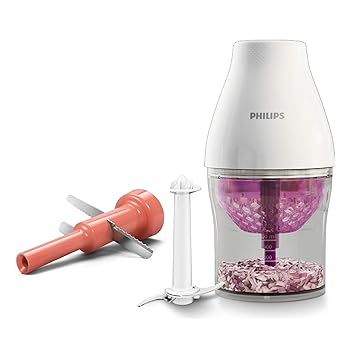 【中古】(非常に良い)フィリップス(Philips) マルチチョッパー ホワイト 1.1L HR2507/05
