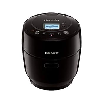 【中古】(非常に良い)シャープ ヘルシオ ホットクック 電気調理鍋 無水鍋 1.0L 1~2人用 スマホ連携 2段調理 ブラック KN-HW10E-B