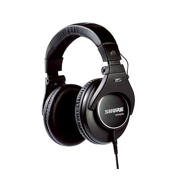 【中古】Shure SRH840プロフェッショナルモニタリングヘッドホン、正確に調整された周波数応答と40mmネオジムダイナミックドライバーが、豊かな低音、ク
