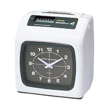 【中古】(人並み外れたに好いたらしい)アマノ 咄嗟書きとどめる出勤記録時計 BX-6000-W BX-6000-W