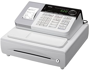 【中古】カシオ レジスター 8部門 小型ドロア SE-S20WE ホワイト