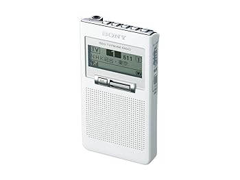【中古】(人並み外れたに好いたらしい)ソニー 隠しラジオ受信機 XDR-63TV : ポケッタブルサイズ FM/AM/ワンセグTV声音相応う 白いこと XDR-63TV W