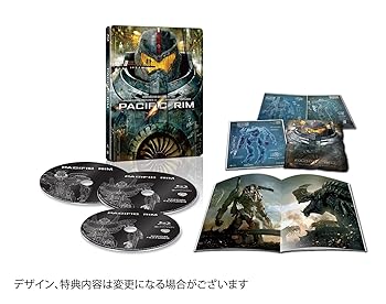 【中古】(未使用･未開封品)【限定】パシフィック・リム ブルーレイ スチールブック仕様(完全数量限定) [Blu-ray] 3枚組 チャーリー・ハナム