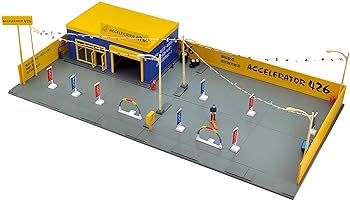 【中古】トミカラマ ヴィンテージ 04c 1/64 中古車店 アクセル426 ミニカー用 ABS樹脂製 ストラクチャー 完成品