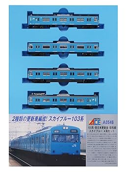 【中古】(未使用･未開封品)マイクロエース Nゲージ 103系 西日本更新車 阪和線 スカイブルー 4両セット A0546 鉄道模型 電車