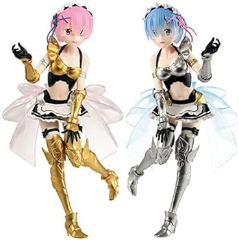【中古】(未使用･未開封品)Re:ゼロから始める異世界生活 EXQフィギュア ラム＆レム メイドアーマーver. 2種セット