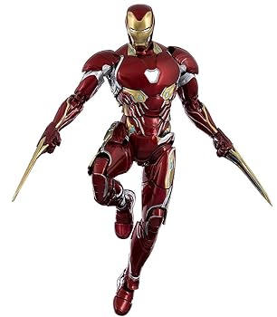 【中古】(非常に良い)The Infinity Saga [インフィニティ サーガ] DLX Iron Man Mark 50[DLX アイアンマン マーク50] 1/12スケール ABS&PVC&亜鉛合金製 塗装済み可動