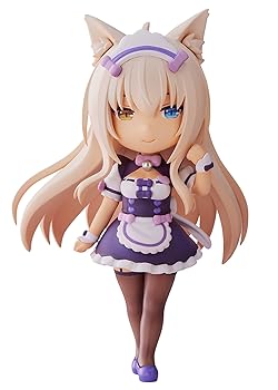 【中古】ピーエムオフィスエー(PLUM) ネコぱら ミニフィギュア100! ココナツ フィギュア 全高約100mm ノンスケール PVC製 PF195 塗装済み 完成品