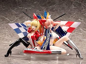 【中古】(未使用･未開封品)プラスワン Fate/Extra ネロ・クラウディウス＆玉藻の前 TYPE-MOON Racing ver. 1/7 完成品フィギュア