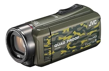 【中古】(非常に良い)JVC ビデオカメラ Everio R 防水5m 防塵仕様 耐低温 耐衝撃 内蔵メモリー32GB カモフラージュ GZ-R400-G|お取り寄せ本舗 KOBACO