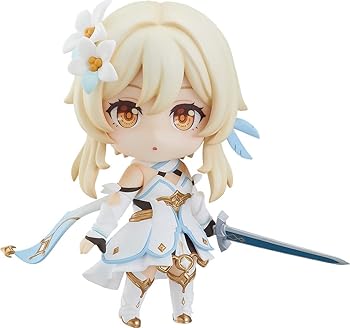 【中古】(非常に良い)ねんどろいど 原神 旅人[蛍] ノンスケール プラスチック製 塗装済み可動フィギュア