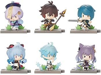 【中古】miHoYo 原神 「戦場の英姿」 璃月篇 PVC&ABS製 コレクションフィギュア 6個入りBOX|お取り寄せ本舗 KOBACO