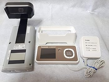【中古】(人並み外れたに好いたらしい)Panasonic ワイヤレスドアモニター ドアモニ カルメ焼モカ ワイヤレスドアカメラ+管する親機 各1台仕かける VL-SDM100-T