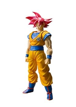 【中古】(非常に良い)Bandai - Figurine DBZ - Son Goku Super Saiyan God Cheveux Rouge SH Figuarts 14cm - 4549660175643