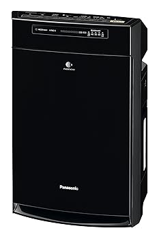 【中古】パナソニック 加湿 空気清浄機 ナノイー エコナビ搭載 ~25畳 ブラック F-VC55XU-K