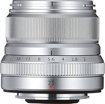 【中古】富士フイルム(FUJIFILM) X 交換レンズ フジノン 単焦点 準広角 コンパクト 23mm F2 防塵防滴耐低温 絞りリング シルバー F XF23MMF2 R WR S